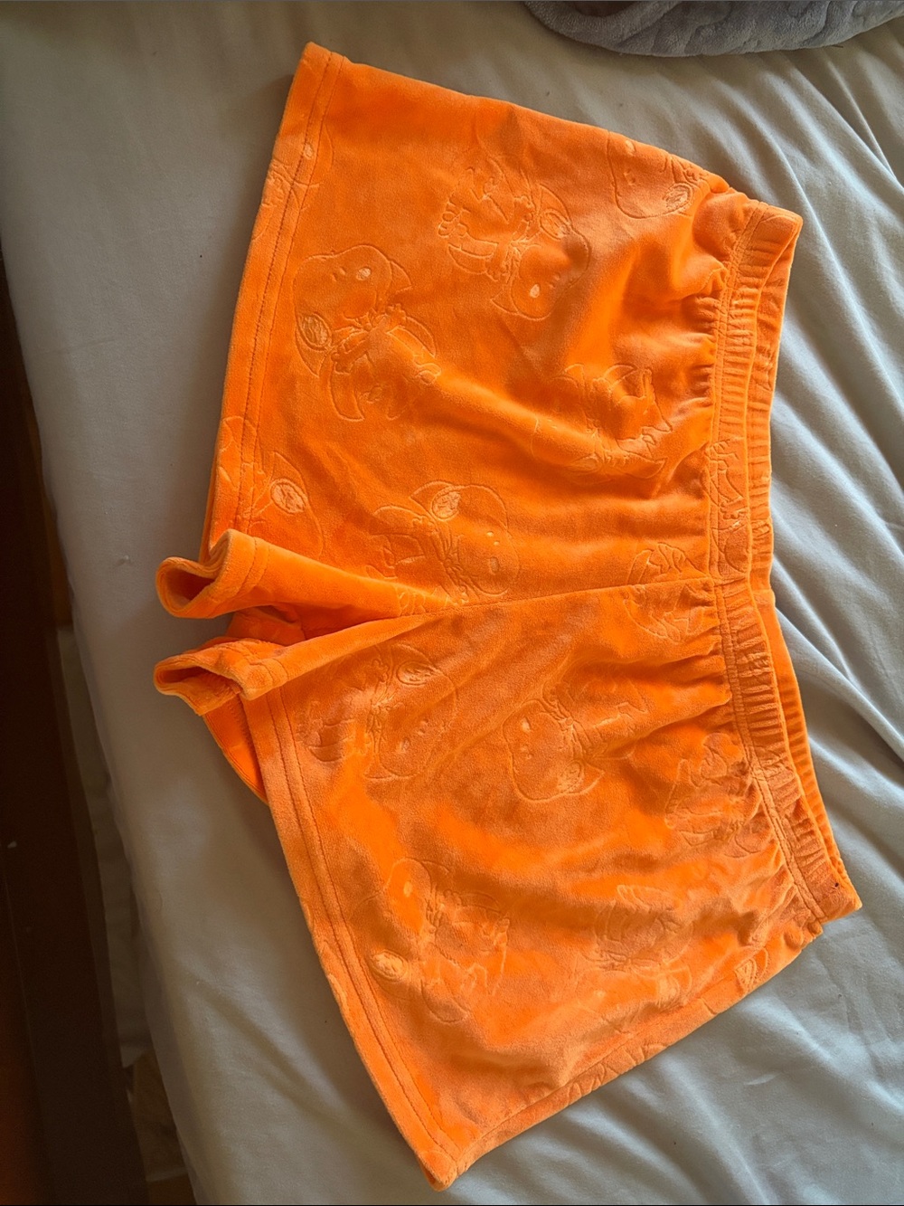 munki munki Bright Orange Terry Athletic Shorts